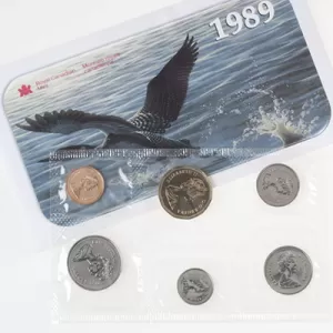 1989 Canadian Uncirculated Proof-Like Set 1989 Canadian Uncirculated Proof-Like Set